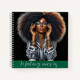 Modernes, raffiniertes und elegantes notizbuch