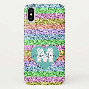Modernes Rainbow-Glitzer Case-Mate iPhone Hülle