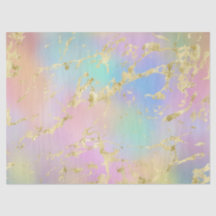 Modernes Rainbow-Gradient- und Gold-Marmormuster