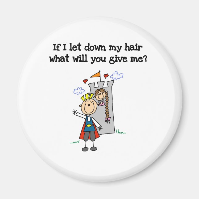 Modernes Rapunzel Magnet (Vorne)