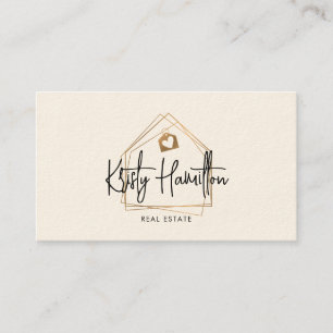 modernes Real Anwesen beruflich Foto QR-Code Visitenkarte