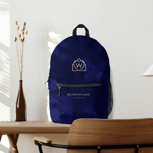Modernes Reality-Anwesen-Werbelogo Bedruckter Rucksack