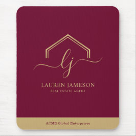 Modernes Reality-Anwesen-Werbelogo Mousepad