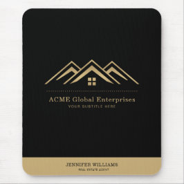 Modernes Reality-Anwesen-Werbelogo Mousepad