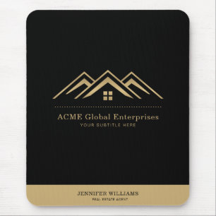 Modernes Reality-Anwesen-Werbelogo Mousepad