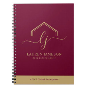 Modernes Reality-Anwesen-Werbelogo Notizblock