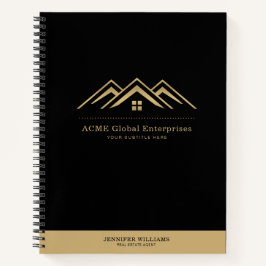 Modernes Reality-Anwesen-Werbelogo Notizbuch