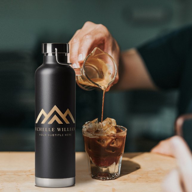 Modernes Reality-Anwesen-Werbelogo Trinkflasche (Von Creator hochgeladen)