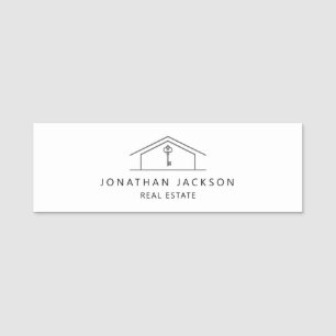 Modernes Realtor-Haus-Logo Namensschild