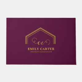 Modernes Realtor-Logo Werbe-Fußmatte Fußmatte