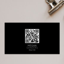 MODERNES REALTOR QR CODE Business Card MAGNET