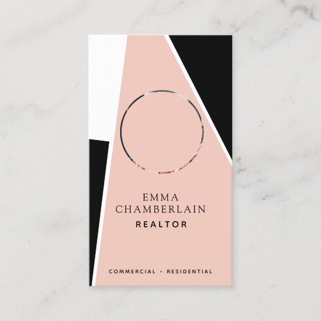 Modernes Realtor Real Anwesen Foto Visitenkarte (Vorderseite)