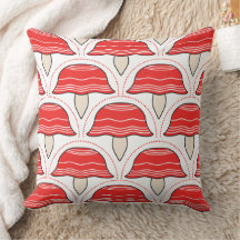 Modernes Red Mushroom Sofa Kissen Kissen Kissen