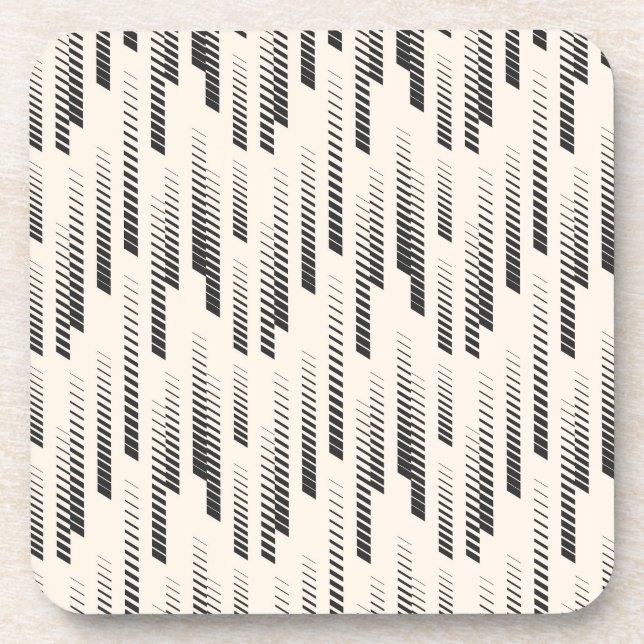 Modernes Regen-Muster Getränkeuntersetzer (Vorderseite)