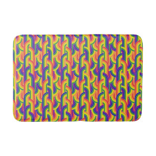 Modernes Regenbogenmuster Badematte