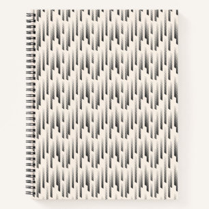 Modernes Regenmuster Notizbuch