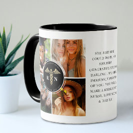 Modernes registriertes medizinisches Foto für Kran Tasse