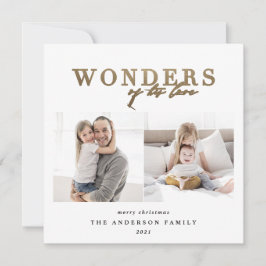 Modernes religiöses Gold 2 Foto Weihnachtsgeometri Feiertagskarte