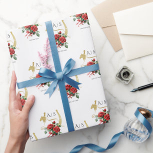 Modernes Rennpferd Derby & Drinks Party Reittiere Geschenkpapier