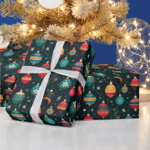 Modernes Rentier Frohe Weihnachtsgeschenk Wrap Geschenkpapier