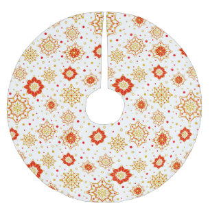 Modernes Retro-Design Mitte des Jahrhunderts Polyester Weihnachtsbaumdecke