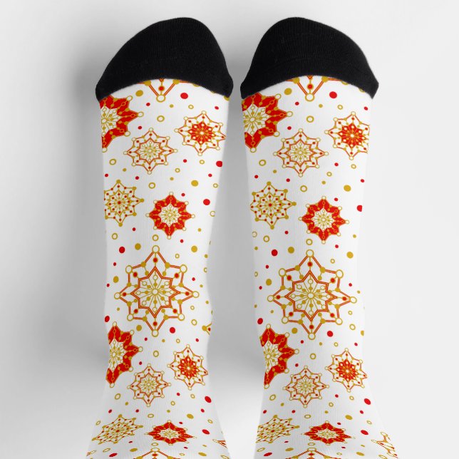 Modernes Retro-Design Mitte des Jahrhunderts Socken (Oben)