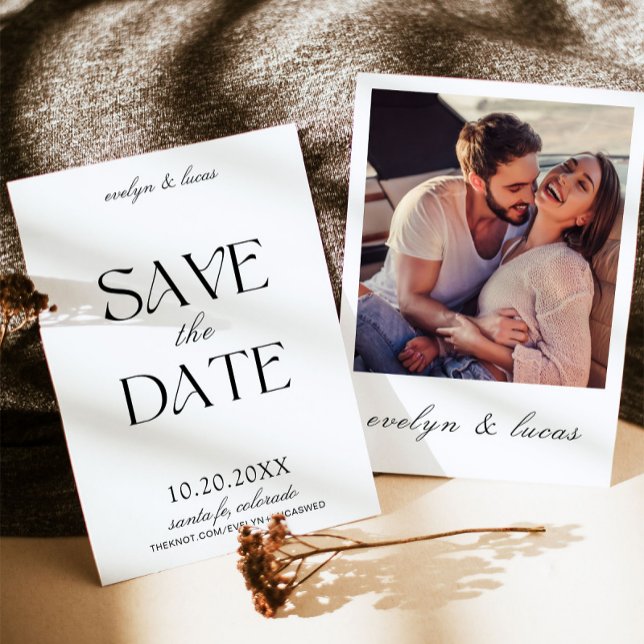 Modernes Retro Italienisch Save the Date Inspirier Einladung (Von Creator hochgeladen)