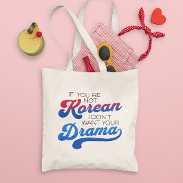 Modernes Retro koreanisches Drama Lover Funny Pers Tragetasche