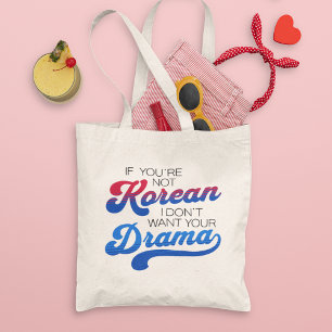 Modernes Retro koreanisches Drama Lover Funny Pers Tragetasche