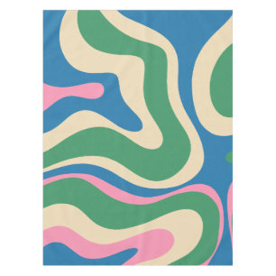 Modernes Retro Liquid Swirl Abstrakt Tischdecke