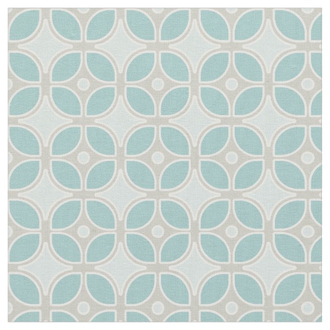 Modernes Retro-Mod Square-Design im Mittelalter Stoff (Nahaufnahme)