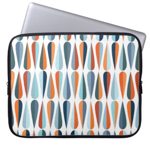 Modernes Retro-Muster aus der Mitte des Jahrhunder Laptopschutzhülle
