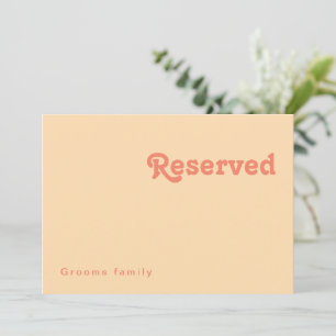 Modernes Retro Orangefarbenes Cremezeichen