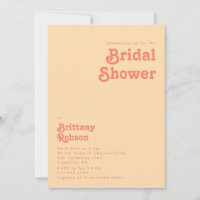 Modernes Retro | Orangencreme-Brautparty