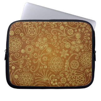 Modernes Retro Paisley Nahtloses Muster Laptopschutzhülle
