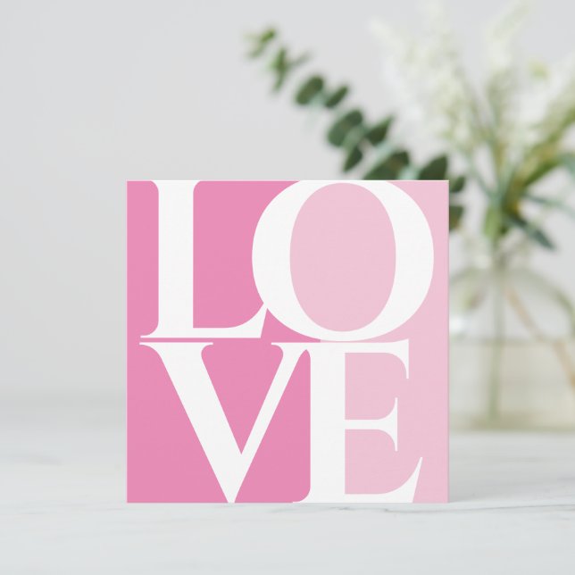 Modernes Retro-Rosa-Brautparty Einladung (Stehend Vorderseite)