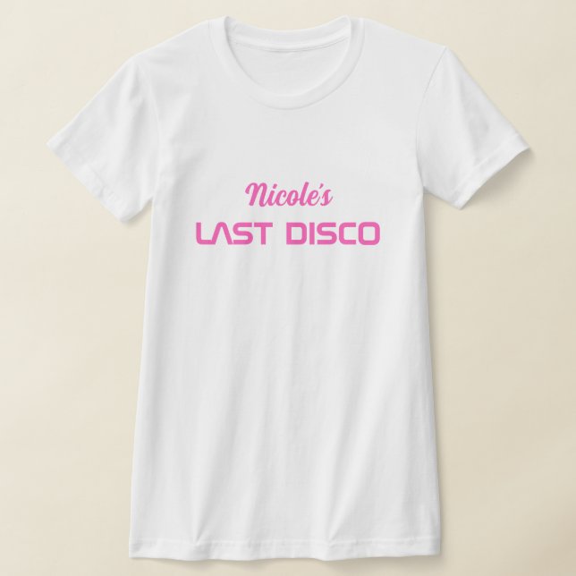Modernes Retro Space Bachelorette T-Shirt (Ablage )