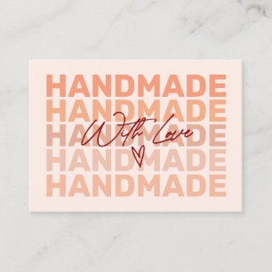 Modernes Retro Vielen Dank für die kleine Visitenk Visitenkarte