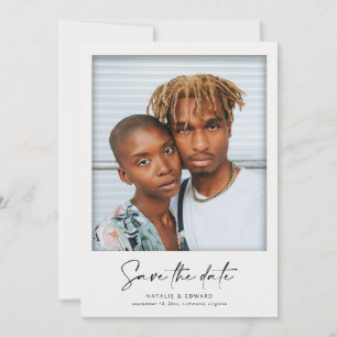 Modernes Retro-Vintag-Film-Rahmen Hochzeitskop-Fot Ankündigung