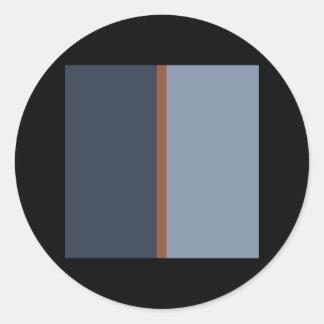 Modernes Retromuster des Mitteljahrhunderts 001 Runder Aufkleber