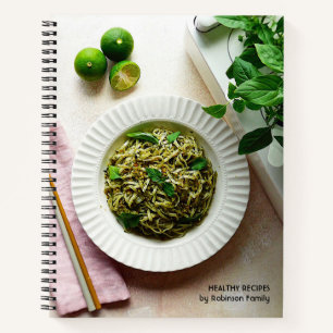 Modernes Rezept für gesunde Familie Notizbuch
