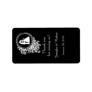 Modernes romantisches Couple Wedding Lip Balm Labe Adressaufkleber