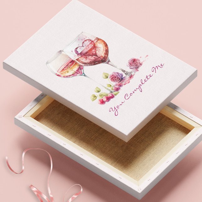 Modernes romantisches Niedliches Rotes Herz Valent Leinwanddruck (Von Creator hochgeladen)