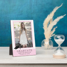 Modernes rosa Abschluss Graduate Foto