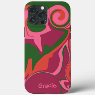 Modernes Rosa Abstrakt Trendy Stilvoll Case-Mate iPhone Hülle