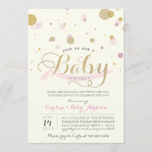 Modernes rosa Baby besprühen Babyparty-Einladung Einladung