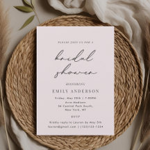 Modernes rosa Brautparty