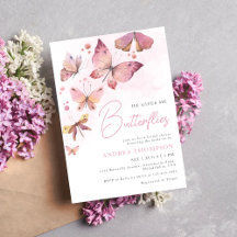 Modernes Rosa Er gibt mir Schmetterlinge Brautpart