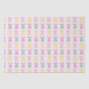 Modernes, rosa Farbtupfer Coquette Haare Muster Seidenpapier