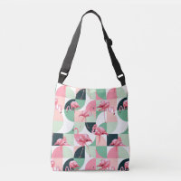 Modernes rosa Flamingo Geometric Girly Chic Muster